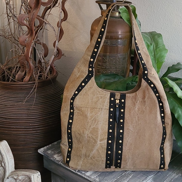 MONA B LARGE STUDS AND RIBBON MULTI HANDBAG - Picture 10 of 16